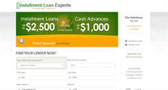 Desktop Screenshot of installmentloanexperts.com