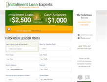 Tablet Screenshot of installmentloanexperts.com